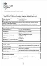 SARS-CoV-2 Inactivation Testing: Interim Report: GITC 2M Transport Medium
